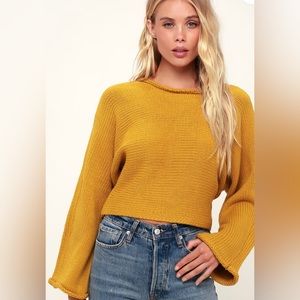 Jack by BB Dakota Jersey Stitch Cropped Sweater Size XS
